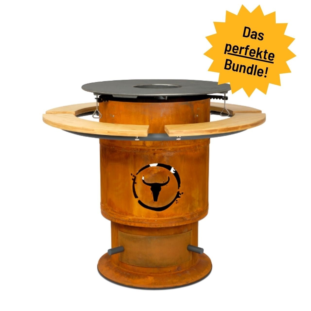 Moesta Bandit FirePlace incl. bamboo shelves & BBQ disk
