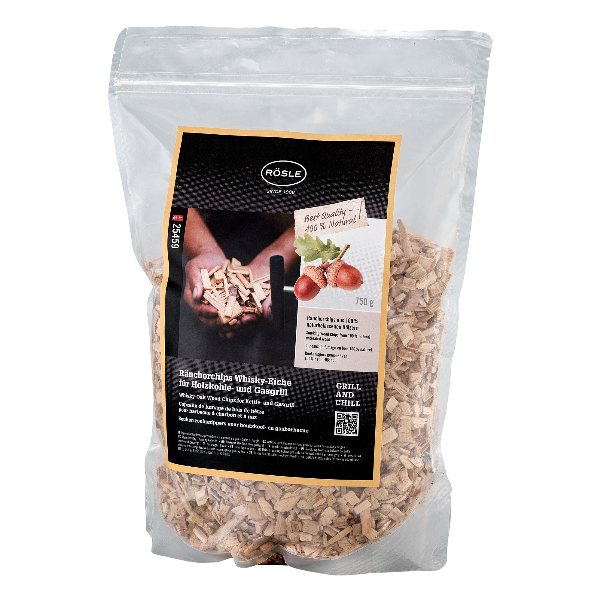 Produktbild Rösle Räucherchips, Whiskey-Eiche 750g