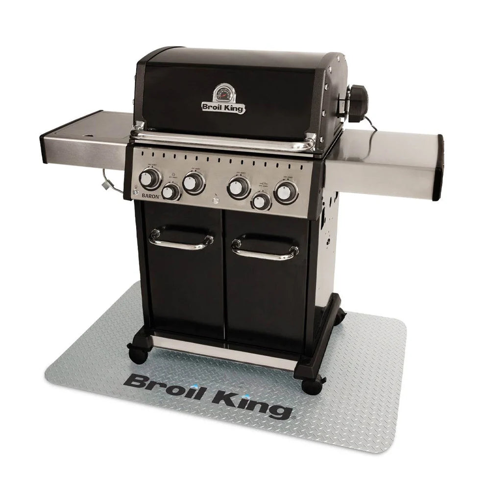 Tapis de protection pour barbecue Broil King, argenté, 140 x 90 cm