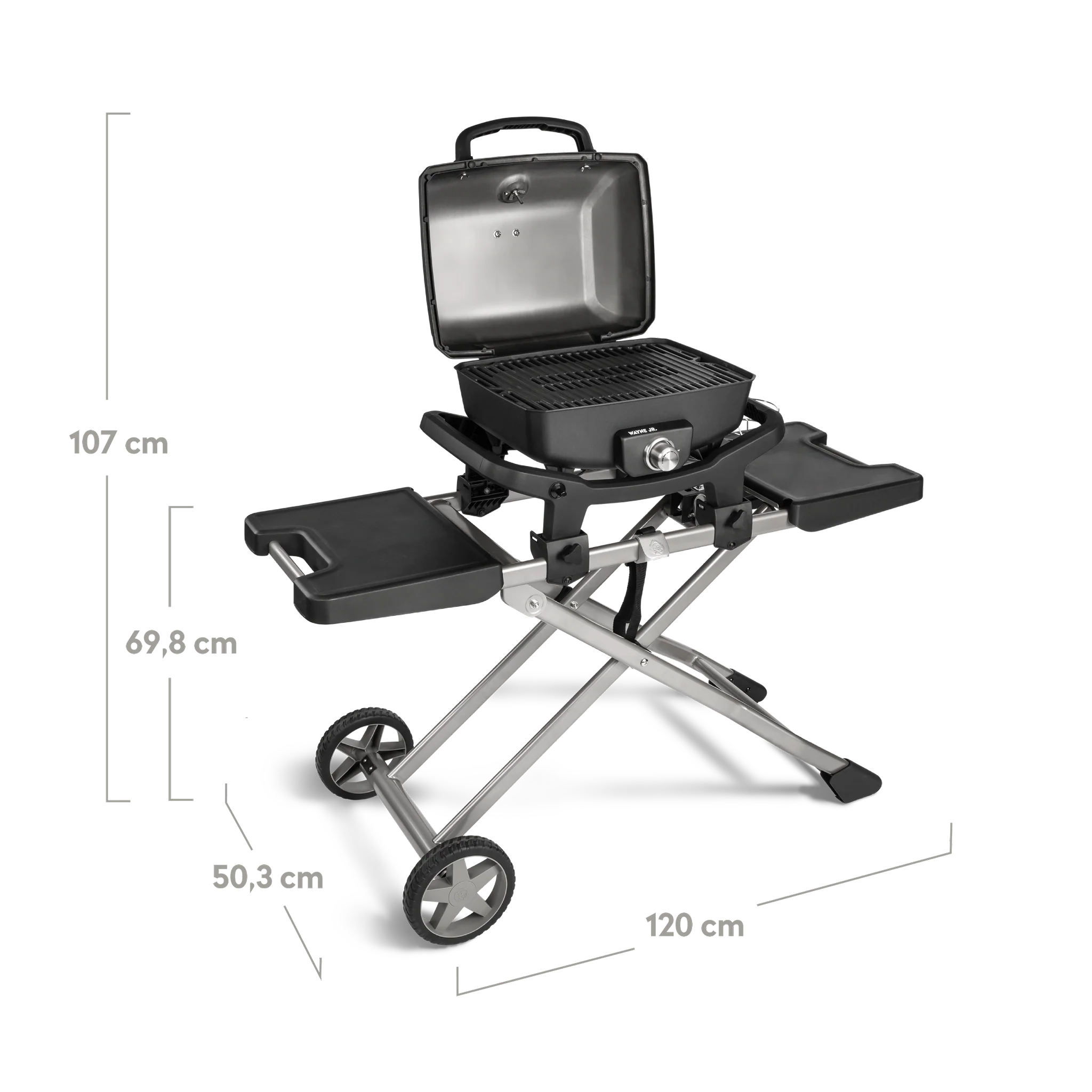 Burnhard WAYNE Jr. Balkongrill 1-Brenner inkl. Rollwagen