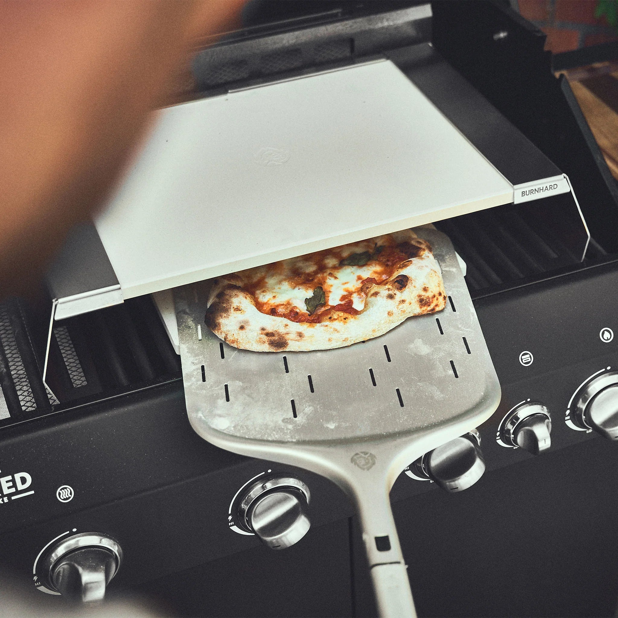 Burnhard Pizzaaufsatz Starter-Set 2-tlg. (Pizzaschieber 36cm)