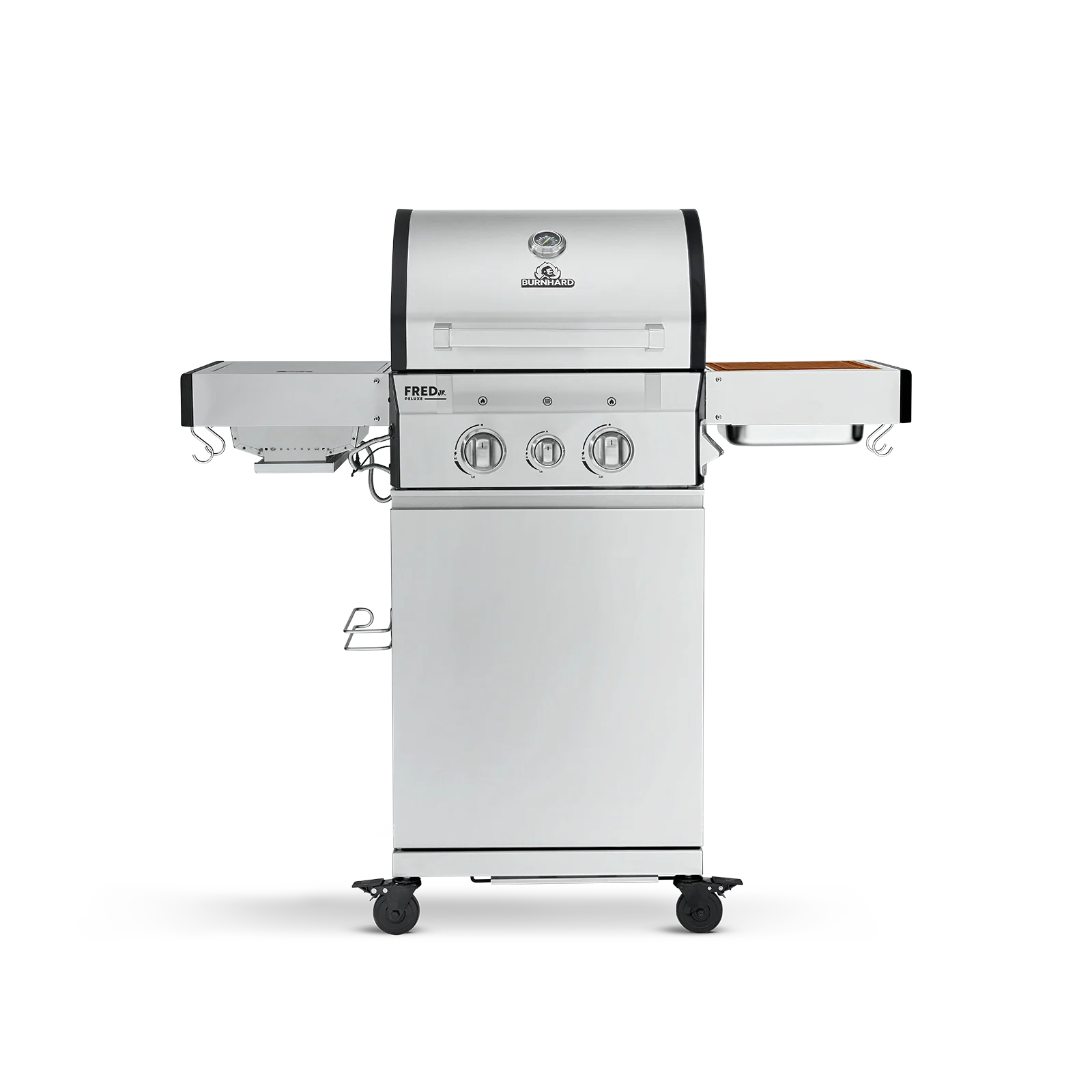 Burnhard FRED Jr. Deluxe Gasgrill 2-Brenner Edelstahl mit Edelstahlrost