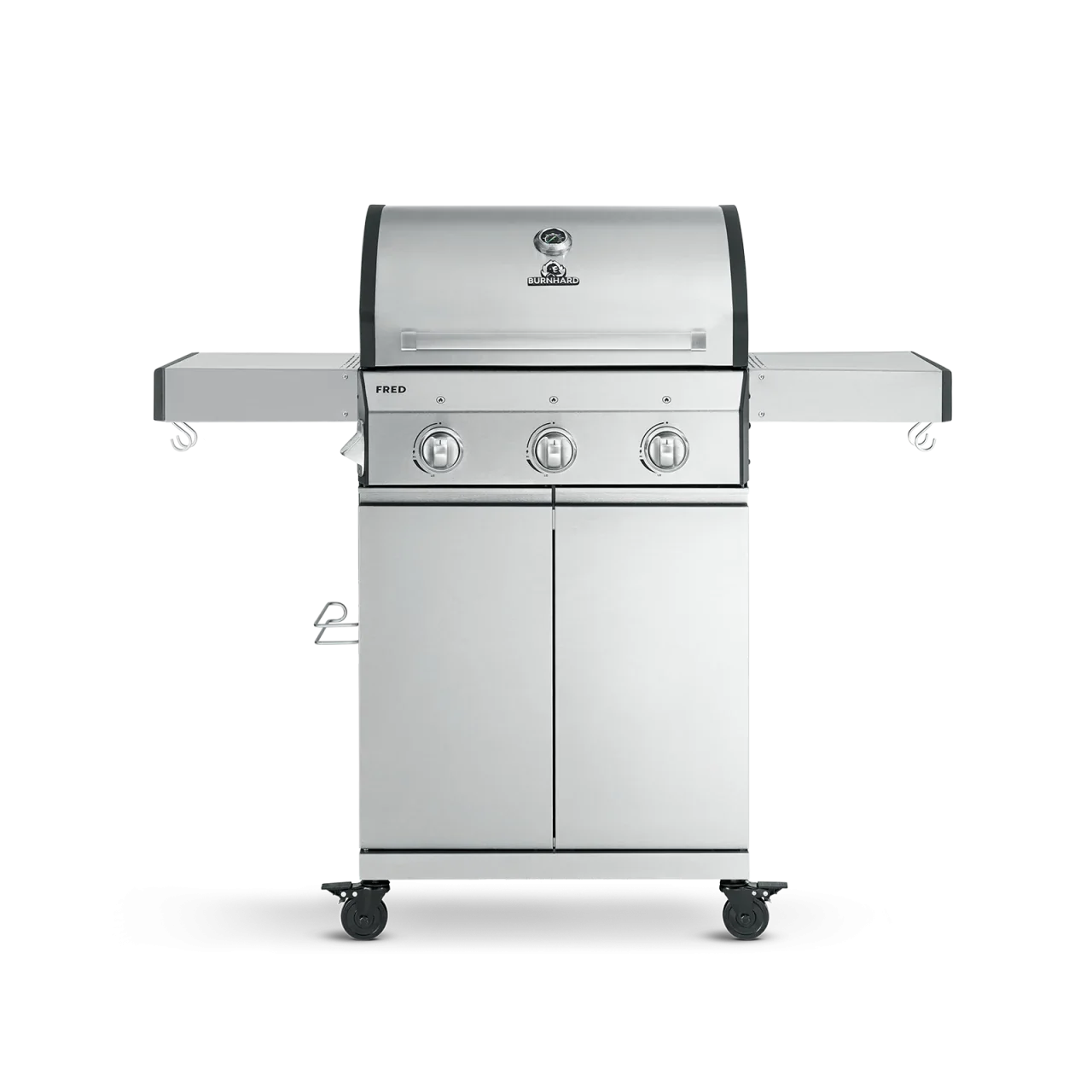 Burnhard FRED Basic Gasgrill 3-Brenner mit Gusseisenrost