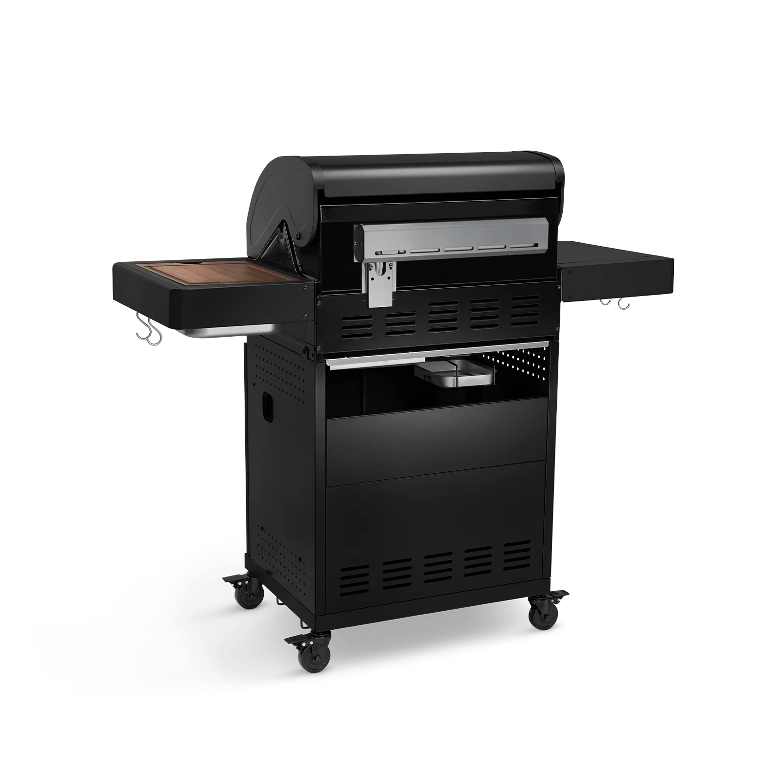 Burnhard FRED Deluxe Gasgrill 3-Brenner Black Edition mit Edelstahlrost (Series 3)