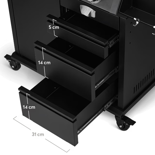 Burnhard Big EARL Premium-Gasgrill 4-Brenner Black mit Gusseisenrost