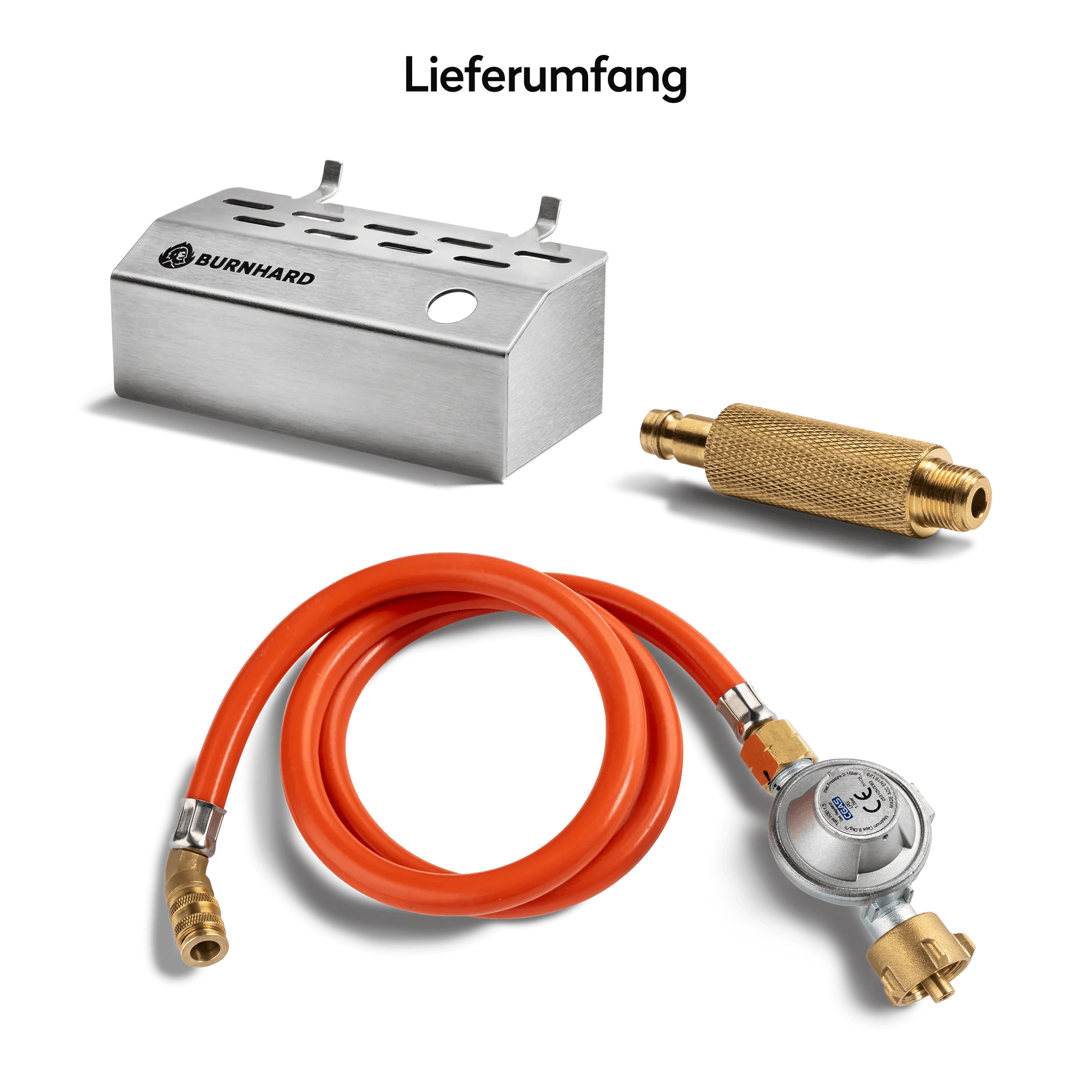 Burnhard Gasflaschenadapter für Campinggrill JONES 1-Brenner