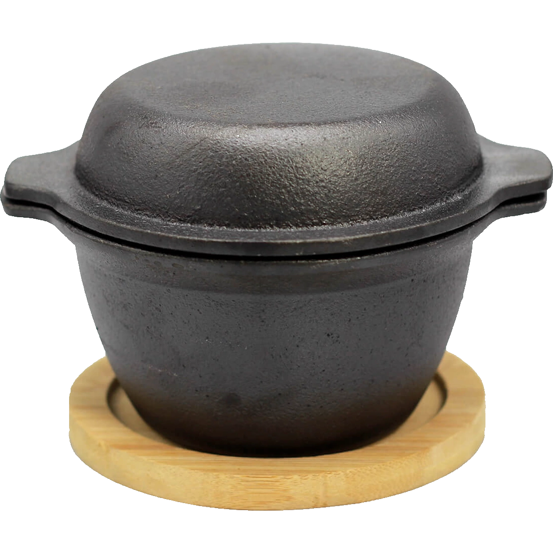 Produktbild ALL’GRILL DutchOven, Ø10x9cm mit Holzuntersetzer