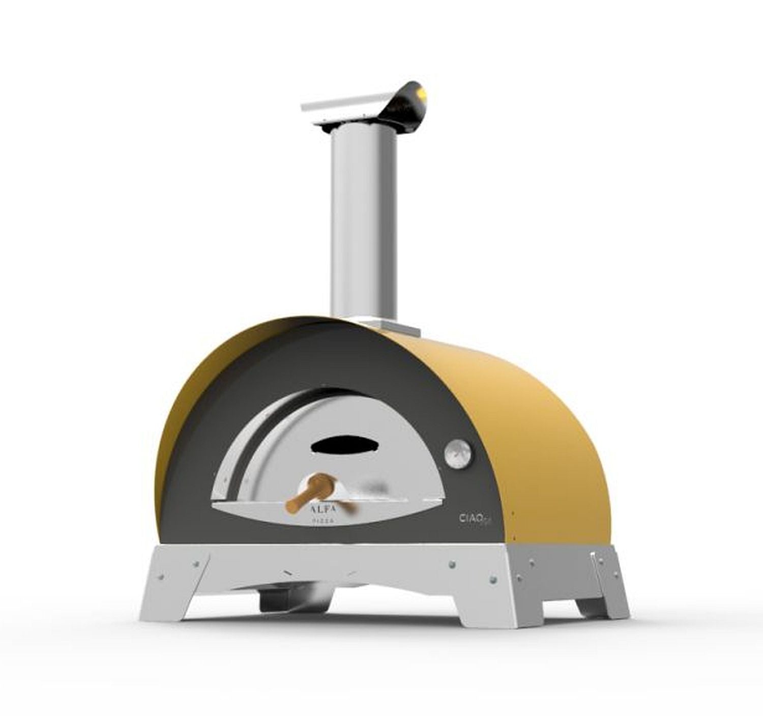 pizzaofen outdoor - Alfa Forni PIzzaofen in gelb.