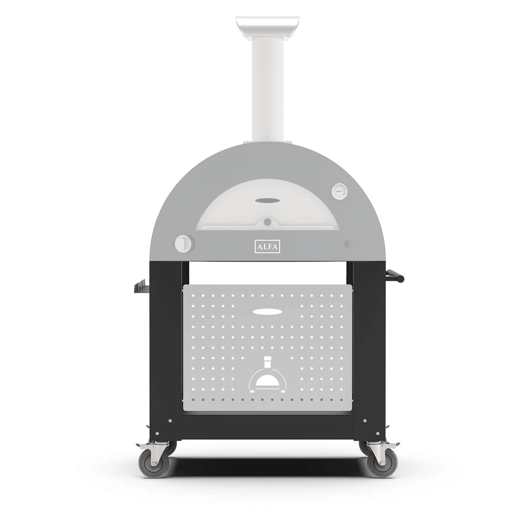 Alfa Forni Unterbau MODERNO 1 Pizze - Schwarz (BF-1P-NEGO)