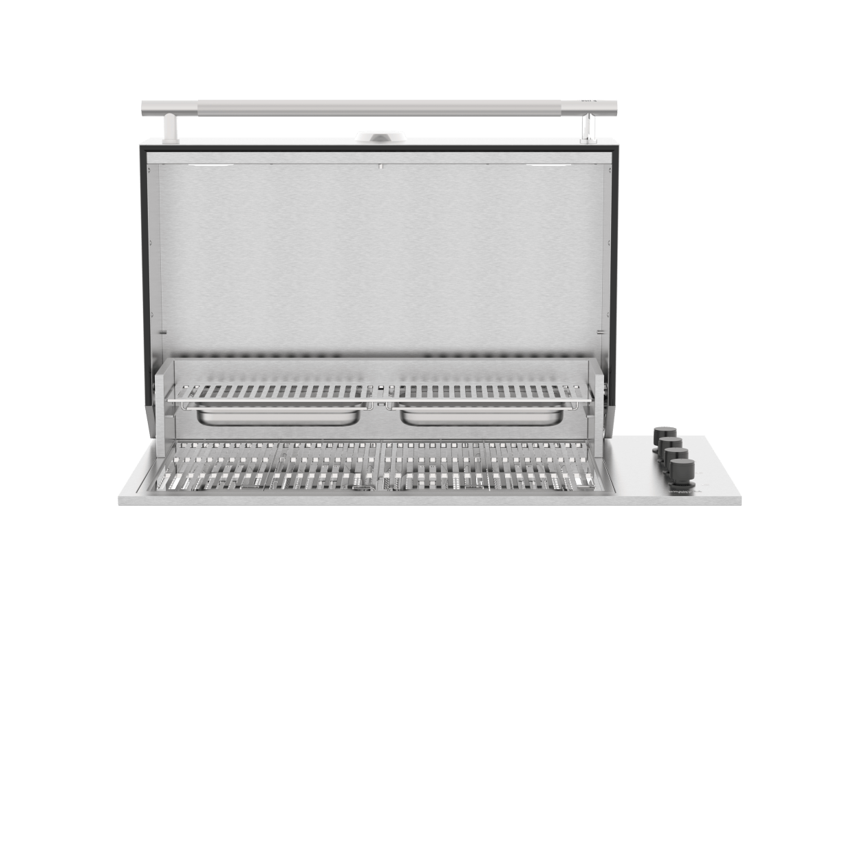 Brabura Box-Q barbecue da incasso a 4 fuochi in acciaio inox