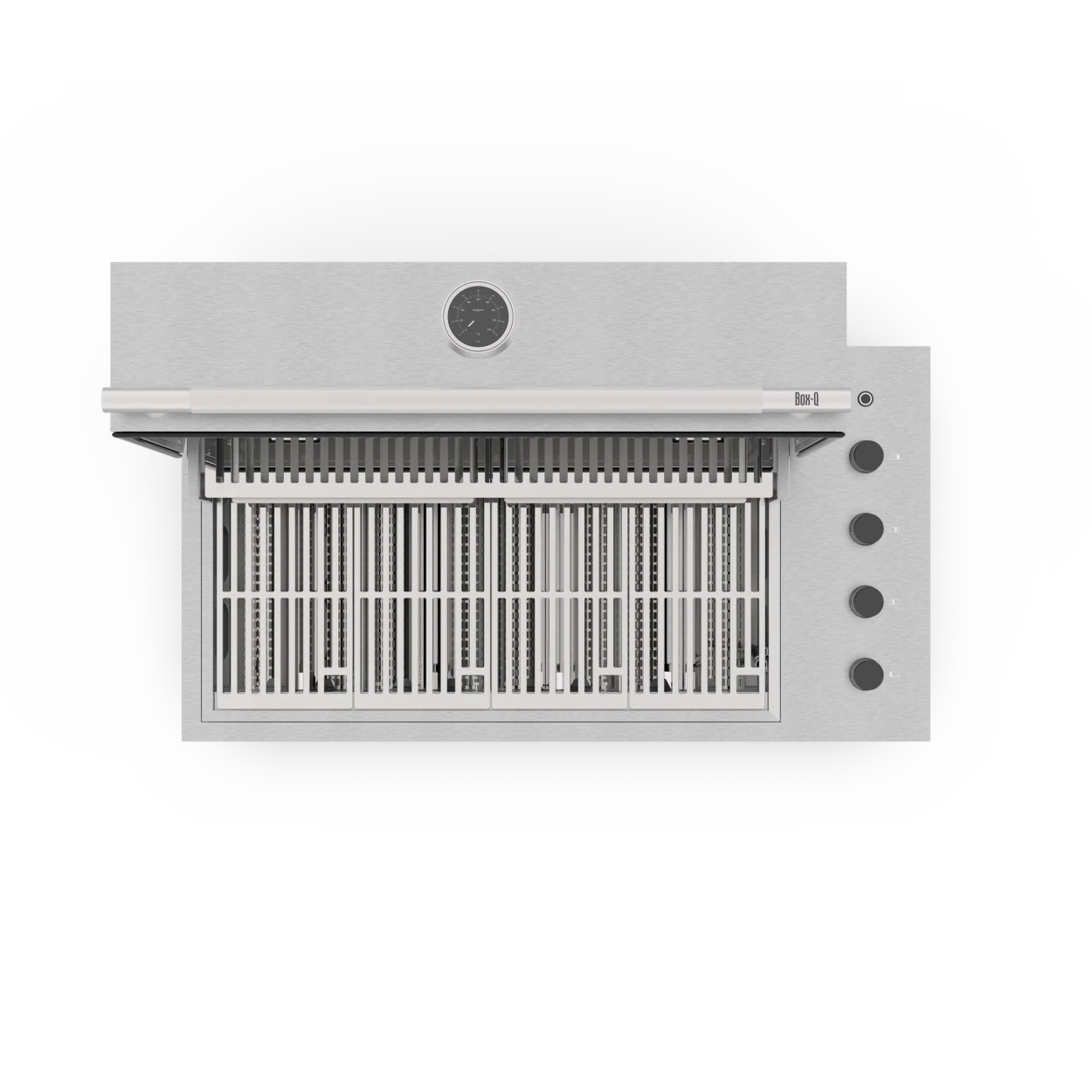 Barbacoa de obra Brabura Box-Q 4 fuegos acero inoxidable