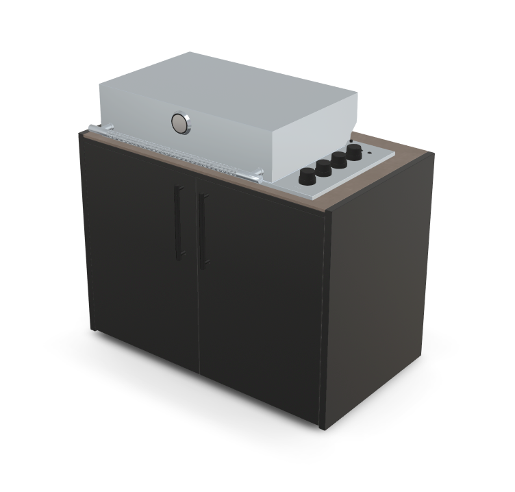 Brabura Box-Q 4-burner stainless steel