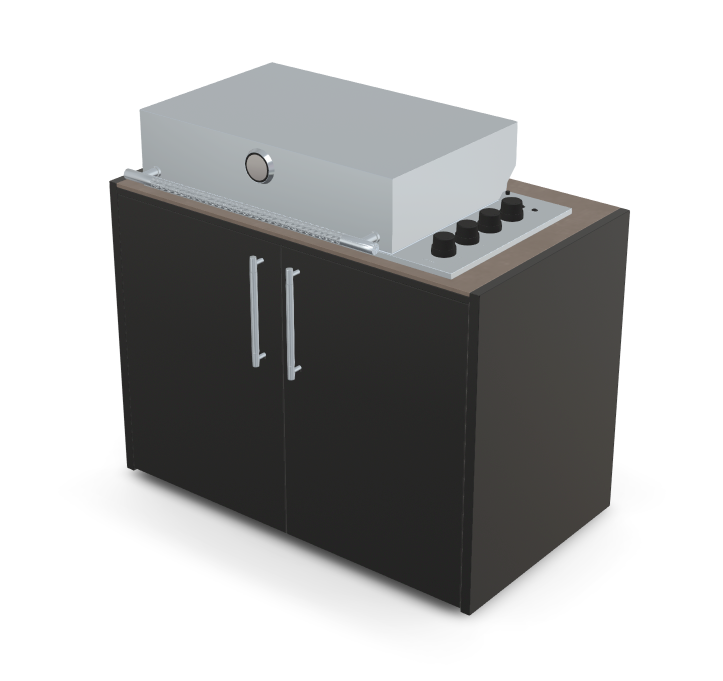 Brabura Box-Q 4-burner stainless steel