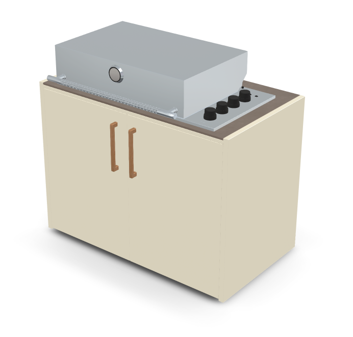 Brabura Box-Q 4-burner stainless steel