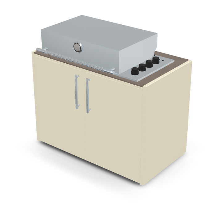 Brabura Box-Q 4-burner stainless steel