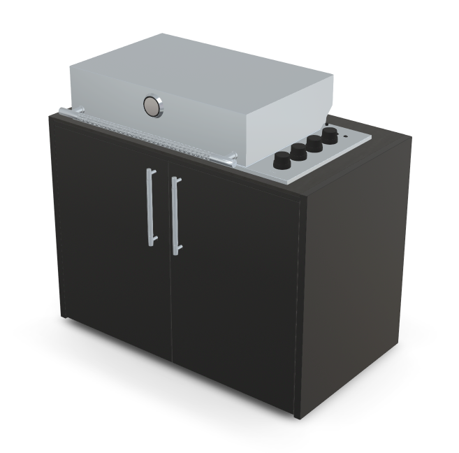 Brabura Box-Q 4-burner stainless steel
