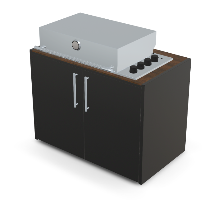 Brabura Box-Q 4-burner stainless steel