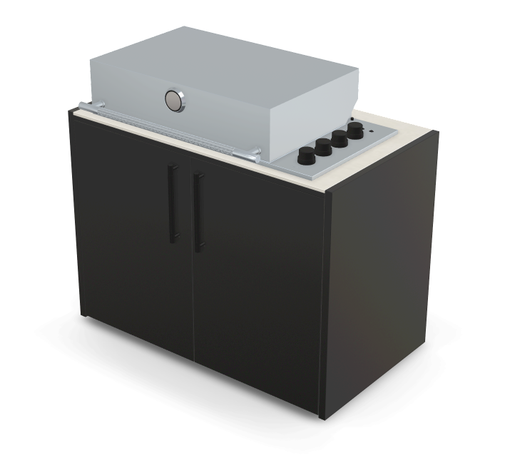 Brabura Box-Q 4-burner stainless steel