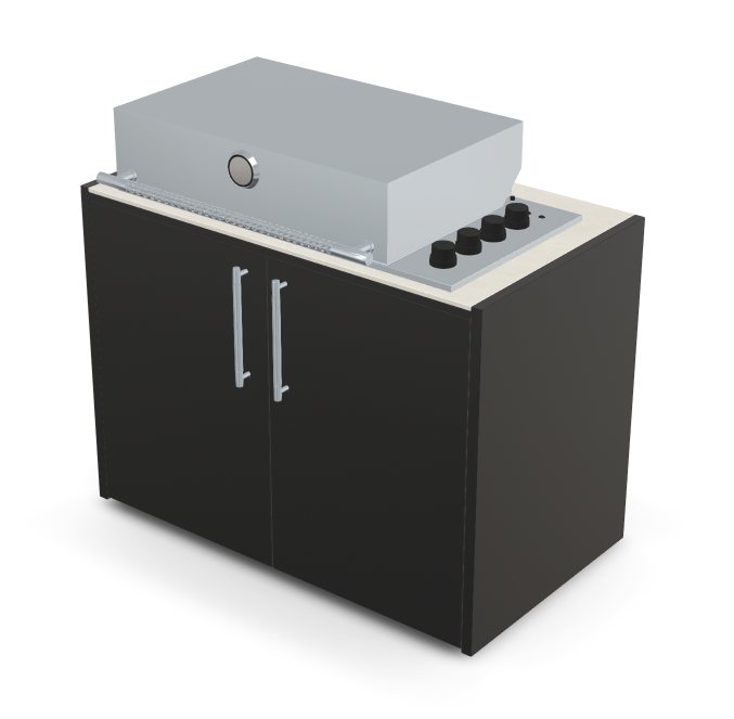 Brabura Box-Q 4-burner stainless steel