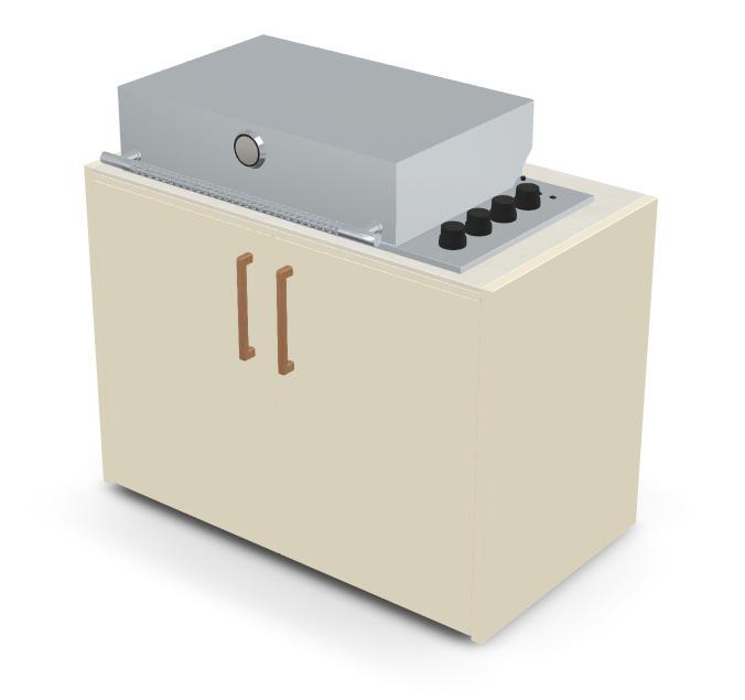 Brabura Box-Q 4-burner stainless steel