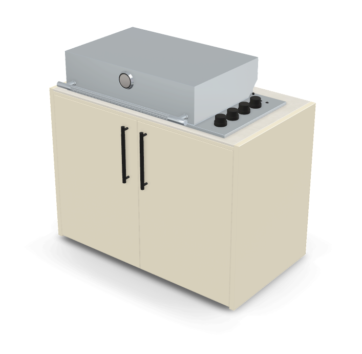 Brabura Box-Q 4-burner stainless steel