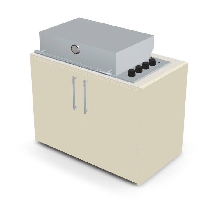 Brabura Box-Q 4-burner stainless steel