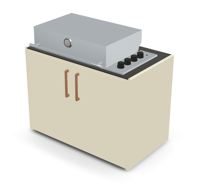 Brabura Box-Q 4-burner stainless steel