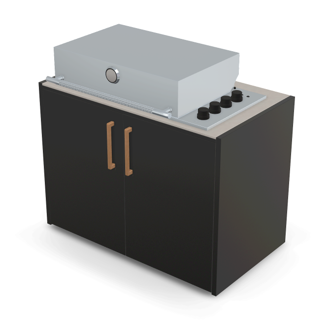 Brabura Box-Q 4-burner stainless steel