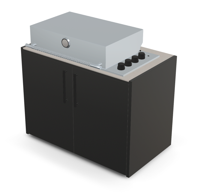 Brabura Box-Q 4-burner stainless steel