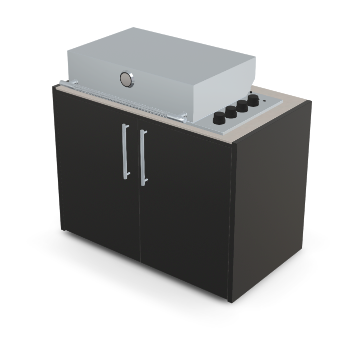 Brabura Box-Q 4-burner stainless steel
