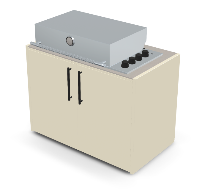 Brabura Box-Q 4-burner stainless steel