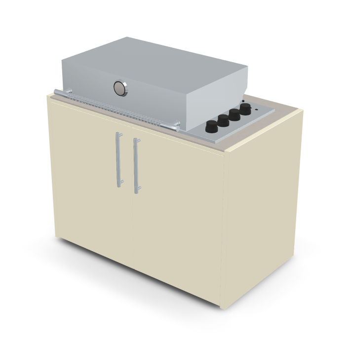 Brabura Box-Q 4-burner stainless steel