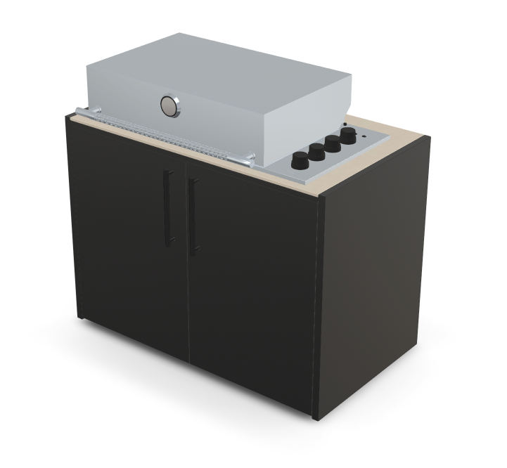 Brabura Box-Q 4-burner stainless steel