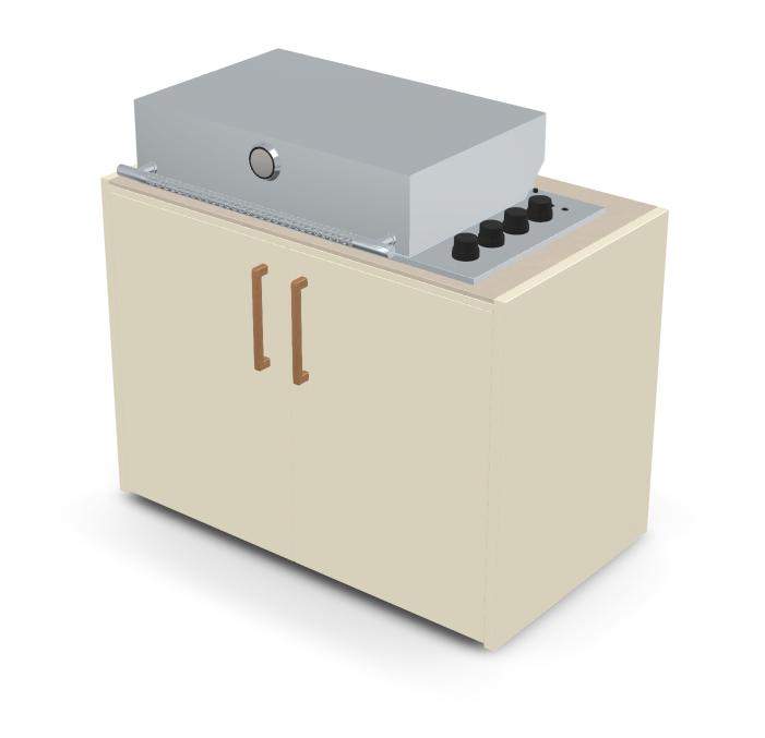 Brabura Box-Q 4-burner stainless steel