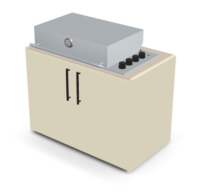 Brabura Box-Q 4-burner stainless steel