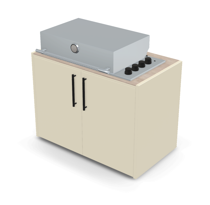 Brabura Box-Q 4-burner stainless steel