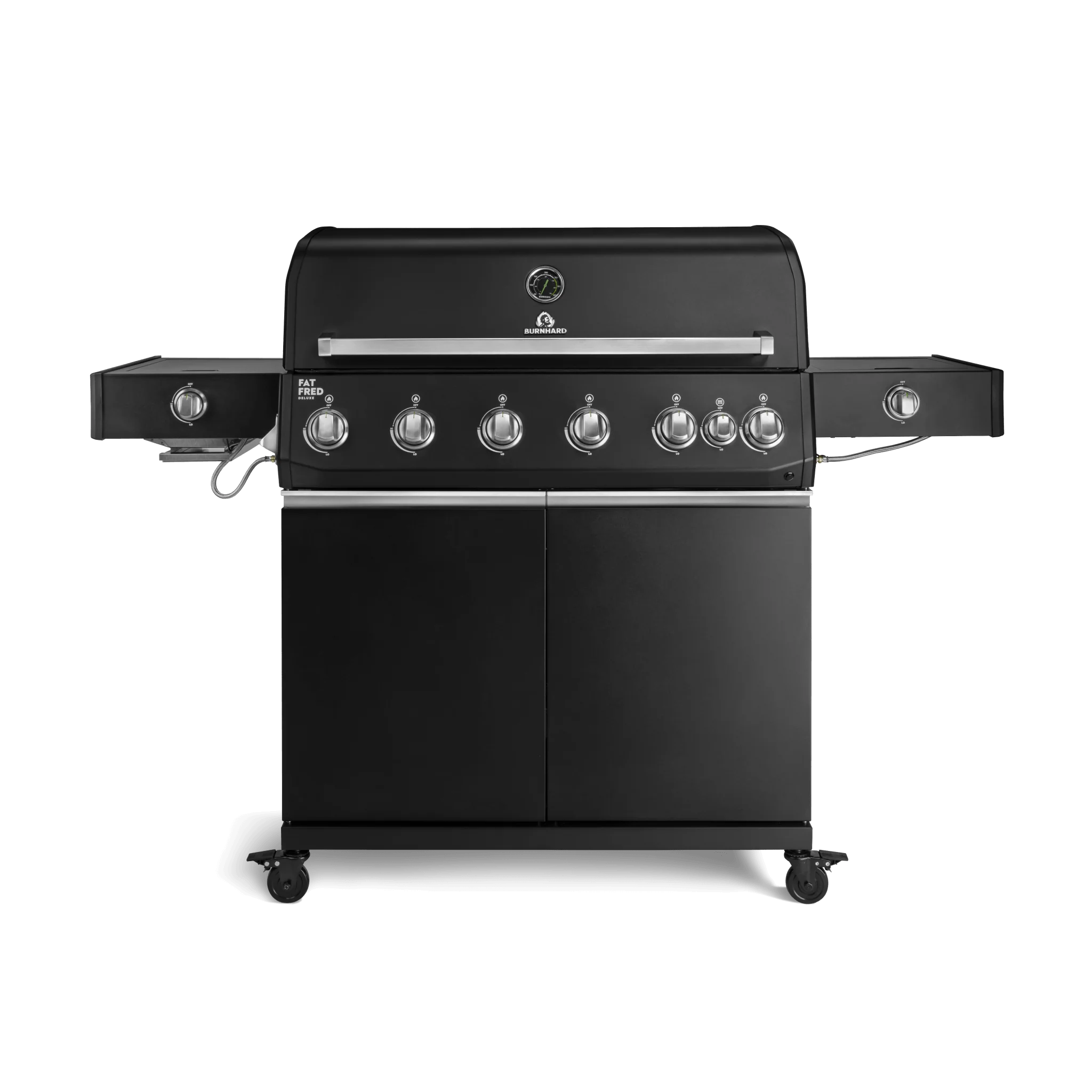 Burnhard Fat FRED Deluxe+ Gasgrill Black Edition 6-Brenner mit Gusseisenrost (Series 4)
