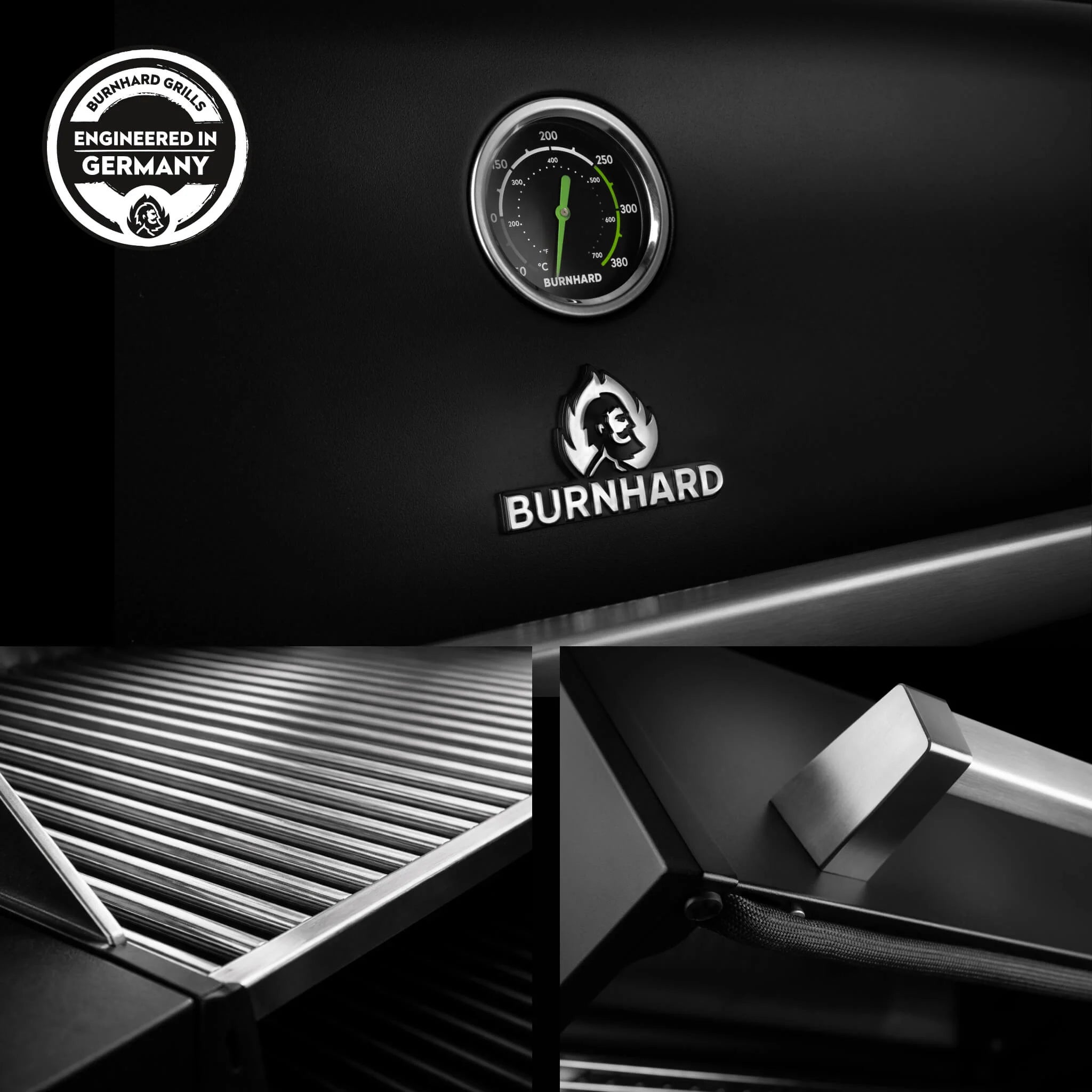 Burnhard FRED Base Gasgrill 3-Brenner mit Edelstahlrost Series 4