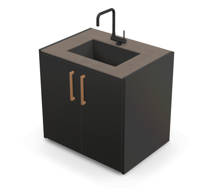 Brabura CT 90 washbasin module