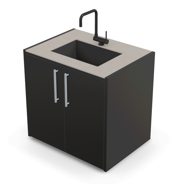 Brabura CT 90 washbasin module