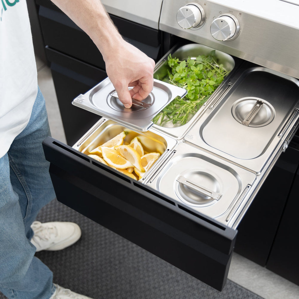 Set di contenitori Otto Wilde con coperchio 1/6 - Deep