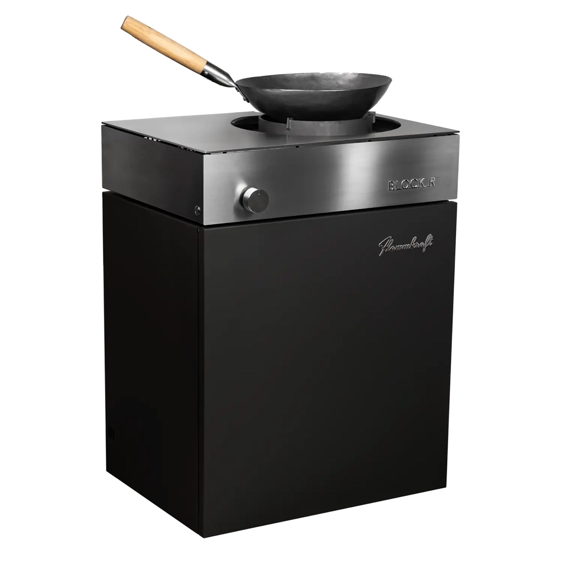 Flammkraft Block R Wokmodul, Elfenbeinschwarz