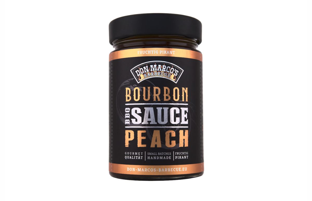 Salsa barbacoa de bourbon y melocotón Don Marco 260ml