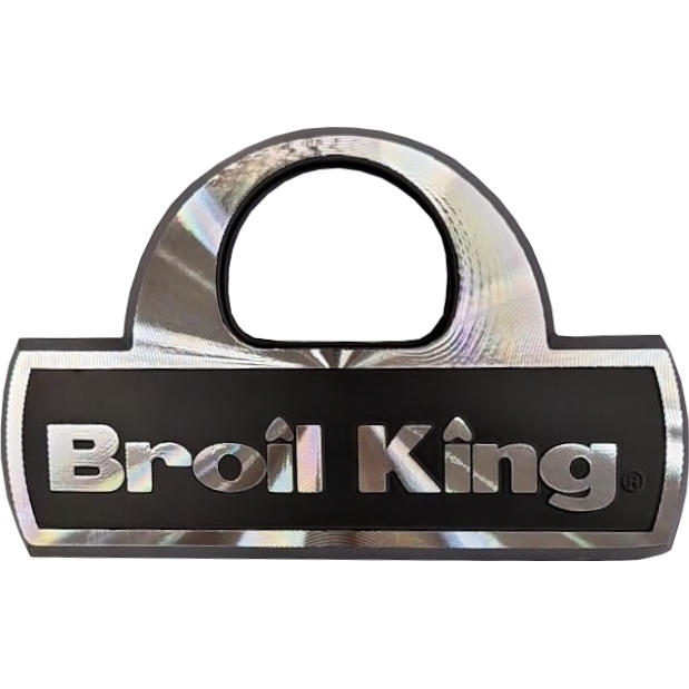 Targhetta Broil King BK per coperchi semicircolari