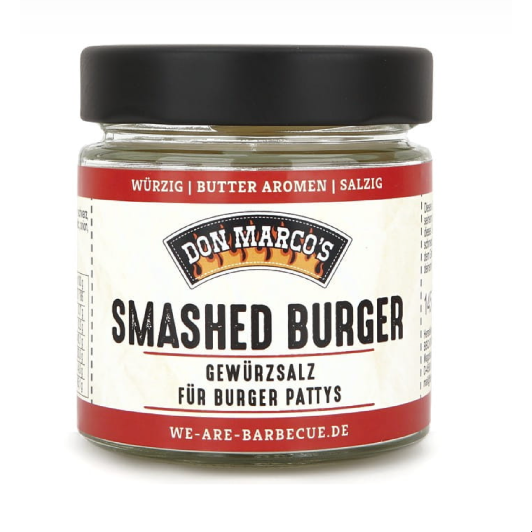 Assaisonnement extra-sucré pour hamburger écrasé Don Marco's, pot de 145 g