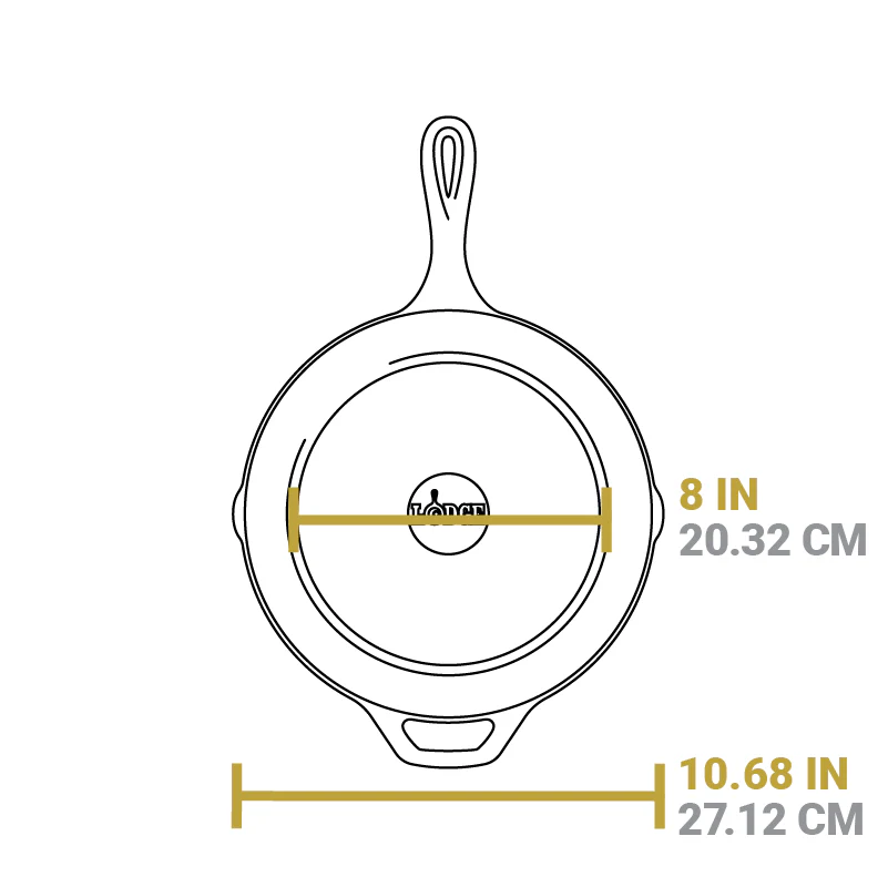 Lodge gietijzeren pan, 26cm