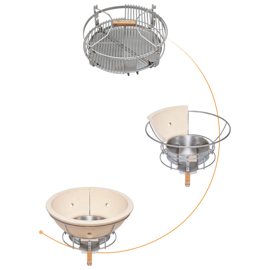 Monolith TWO.55 Kamado, Schwarz ohne Gestell
