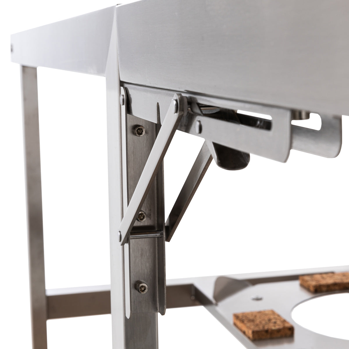 Silla de paseo Monolith en acero inoxidable y teca, LeChef