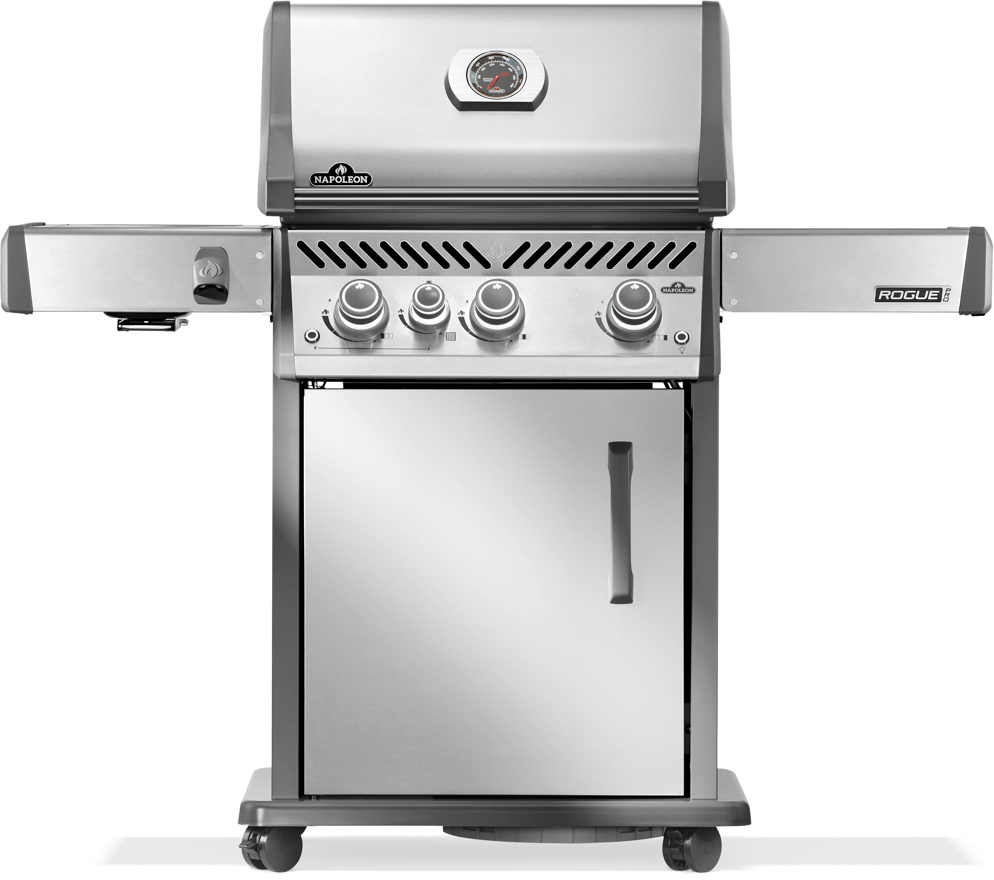 Napoleon Rogue Pro 425, SIZZLE ZONE side burner, stainless steel 2026