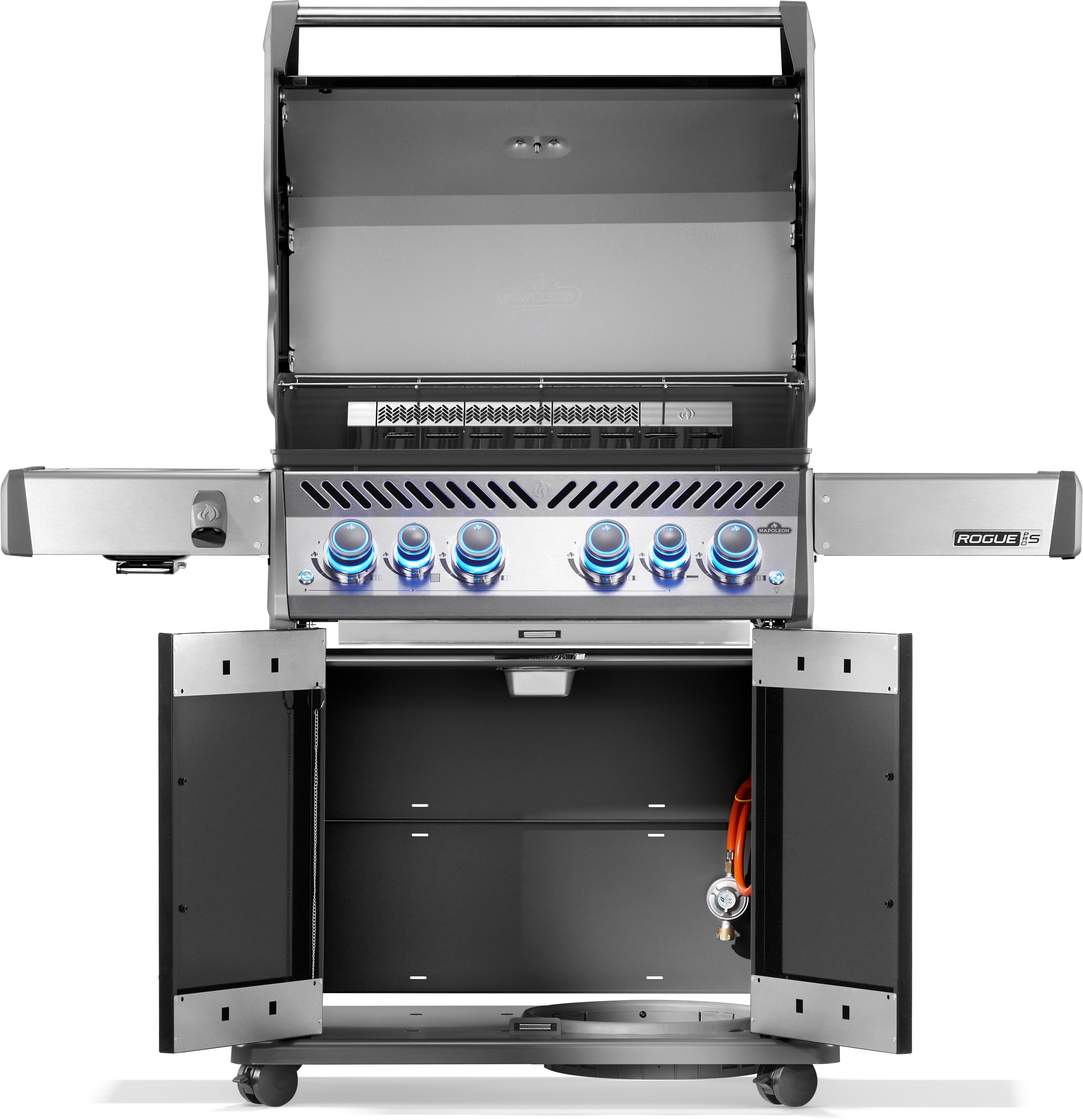 Napoleon Rogue PRO-S 525 with cast iron grates, black